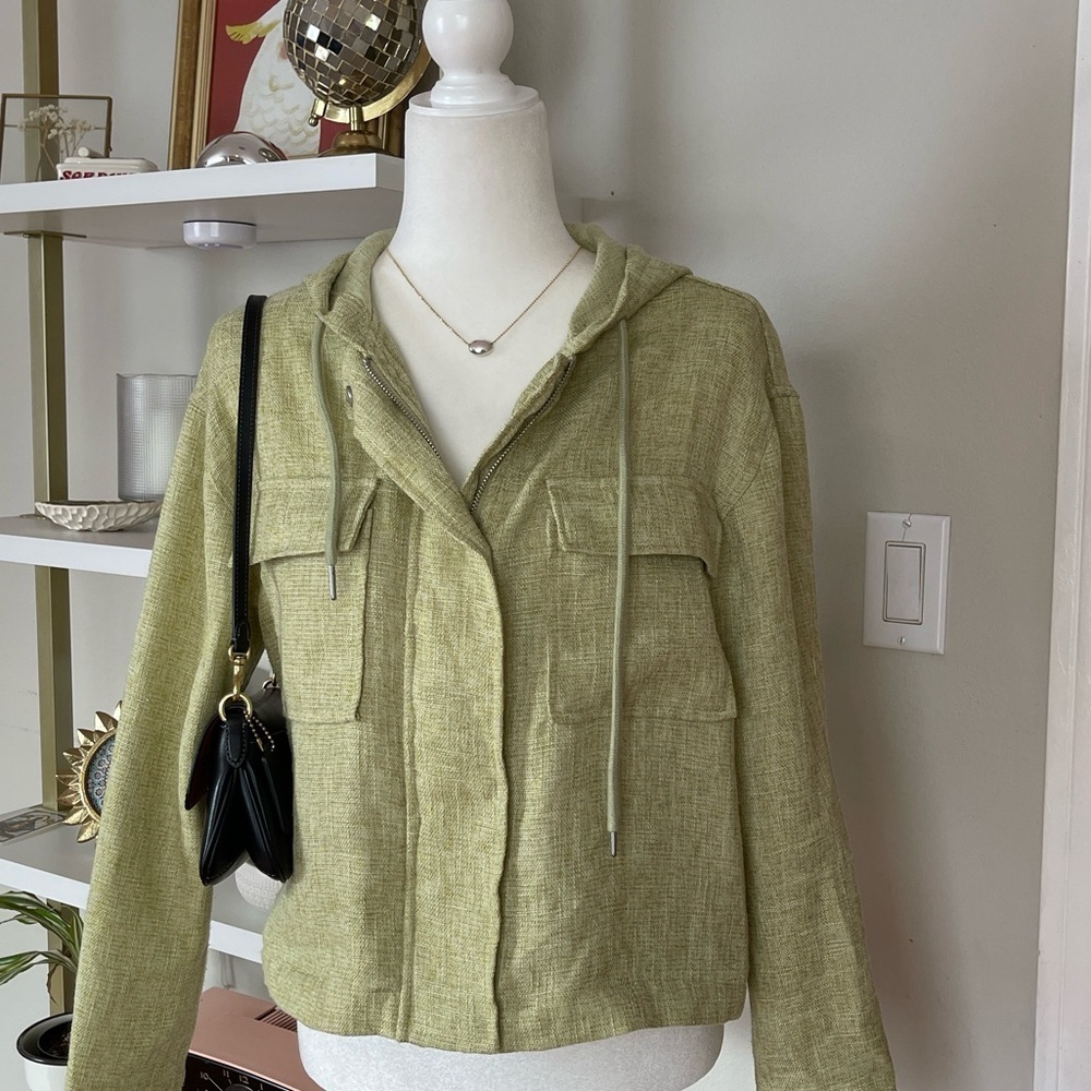 Avec Les Filles Olive Green Women's Jacket Size M